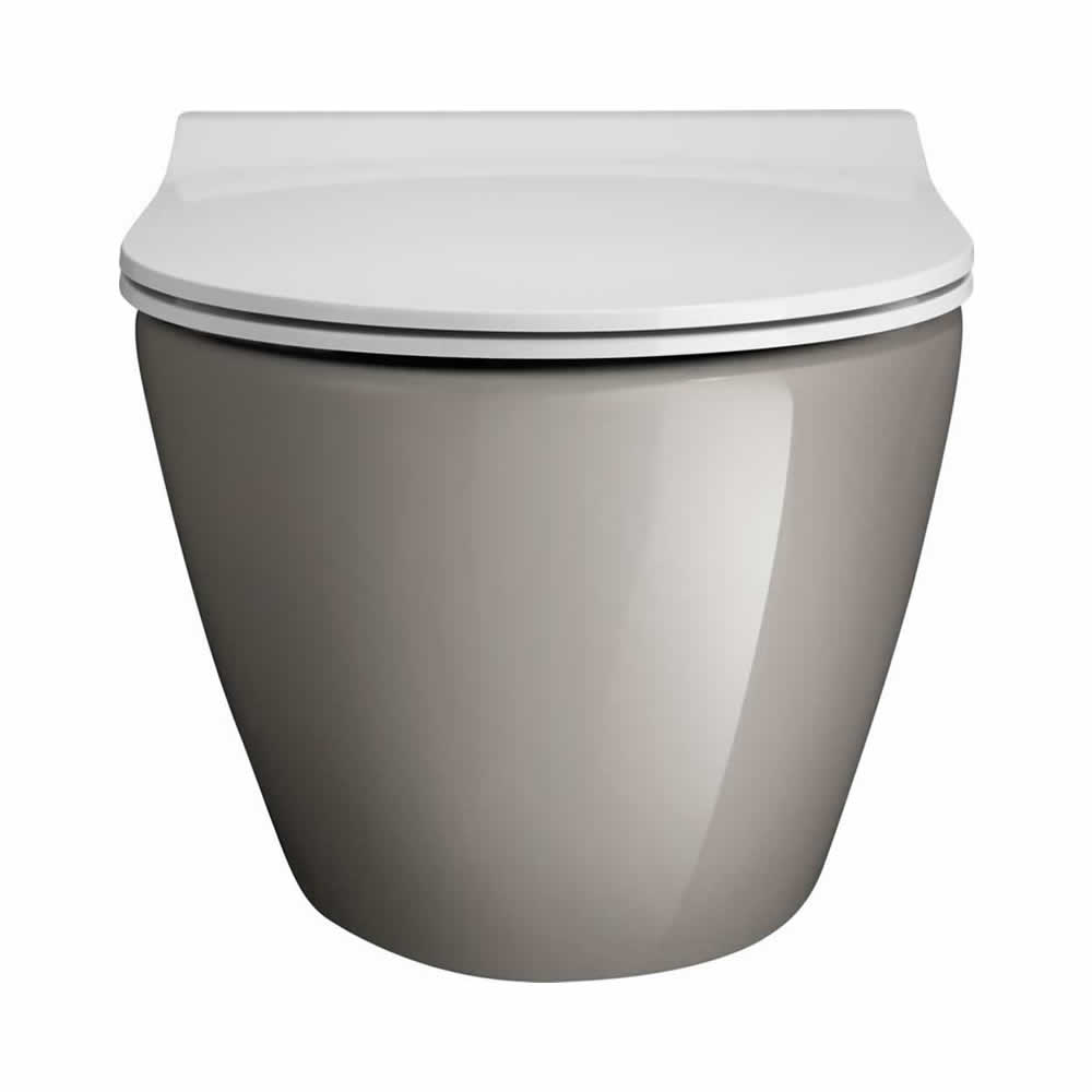 Svelte Platinum Wall Hung Toilet & Soft Close Seat